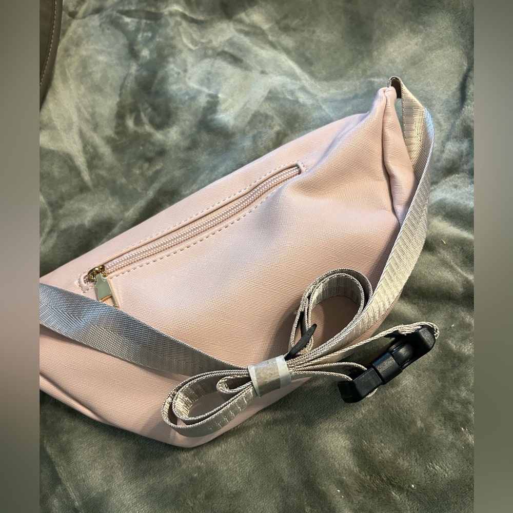 Blush color Fanny pack or crossbody bag.